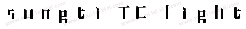 songti TC light字体转换